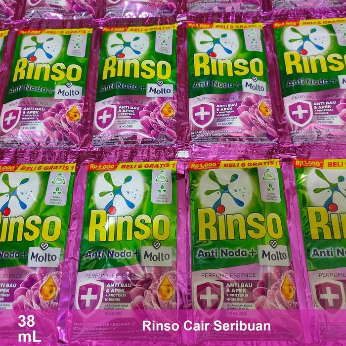 FAB0 Rinso Cair Sachet / Rinso Cair 1000 / Rinso Cair Renceng / Anti Noda / Rinso Cair