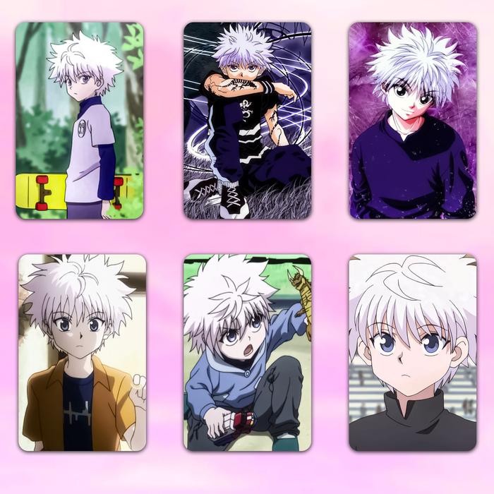 Photocard Foto Anime Jepang Killua Zoldyck Photo Idola Kartun Japan