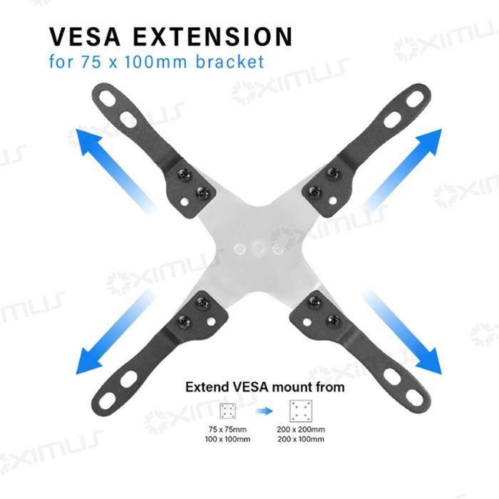

Accessories Extender VESA Adapter 75x75 - 100x100 jadi 200x200mm OXIMUS EV75