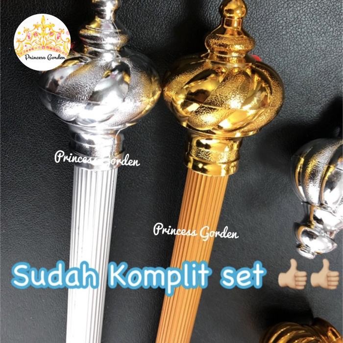 PREMIUM Rel gorden garis / tiang gorden / rel hordeng / rel rollet