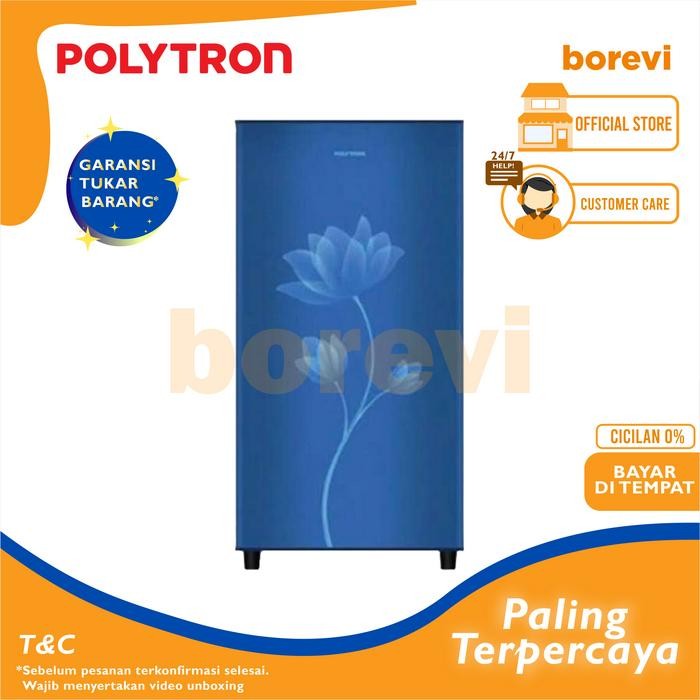 Kulkas 1 Pintu Polytron Prb 159 B / Prb-Prb-159B Red Freezer