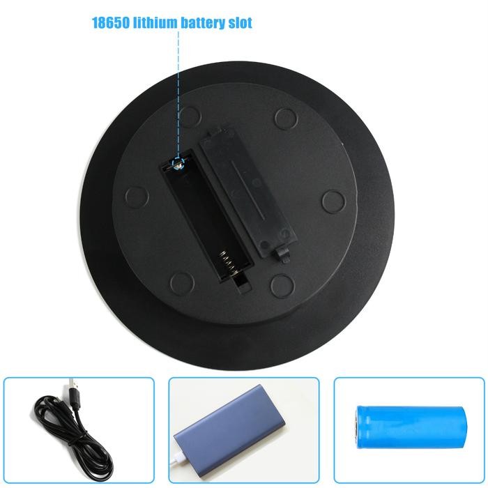 

Alas Putar / Rotating Display Stand Mirror with Remote - 20cm