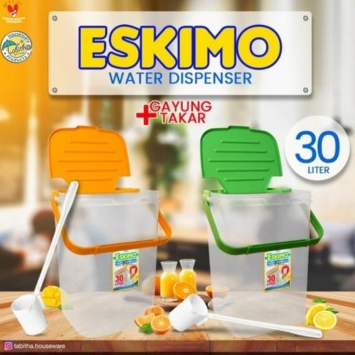 PREMIUM Tempat Es Buah 30Liter + Gayung Es water Dispenser Tabhita