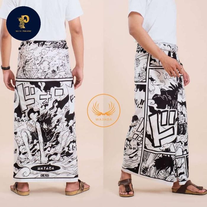 (Expert) sarung tretan muslim original katun premium motif one piece cyberpunk Nyaman Dewasa Batik