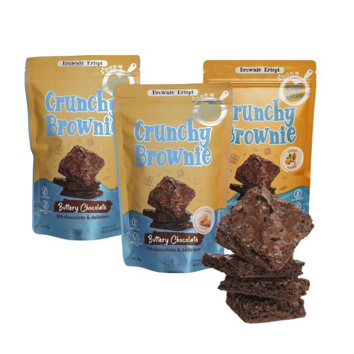 

OR6T Gogofield Crunchy Brownie Buttery Chocolate 50Gr / Brownies Krispi Cemilan Cokelat