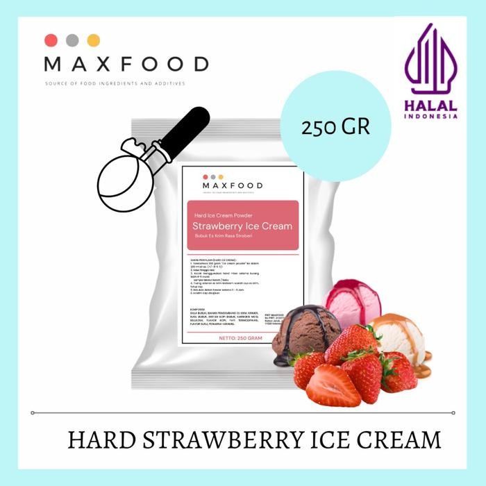 

OR6T 250 Gr Hard Ice Cream Strawberry / Bubuk Es Krim Rasa Stroberi