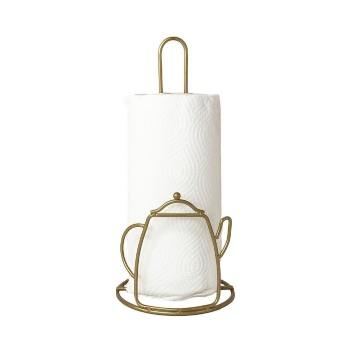 PREMIUM INFORMA - TEMPAT TISSUE - RHENA TEA POT PAPER HOLDER GOLD