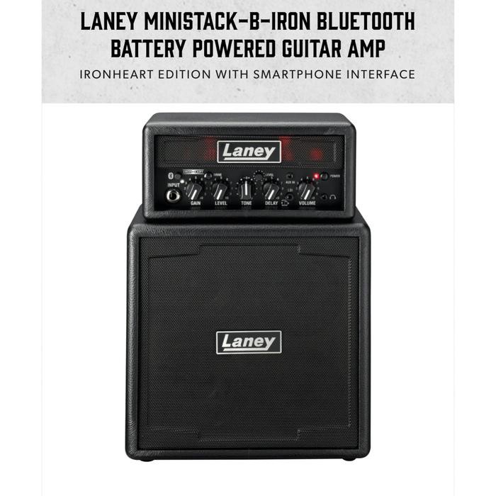 LANEY MINISTACK B IRON - BLUETOOTH BATTERY POWERED GUITAR AMPLIFIER