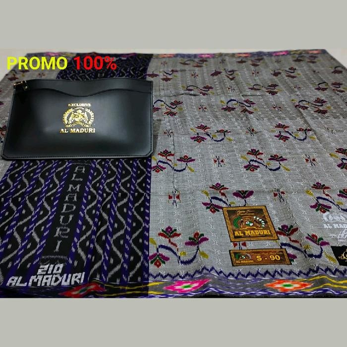 ASLI Sarung Al-ri TMC Full Sutra Songket Timbul Halus Motif Kembang BHS Muslim Dewasa READY STOCK