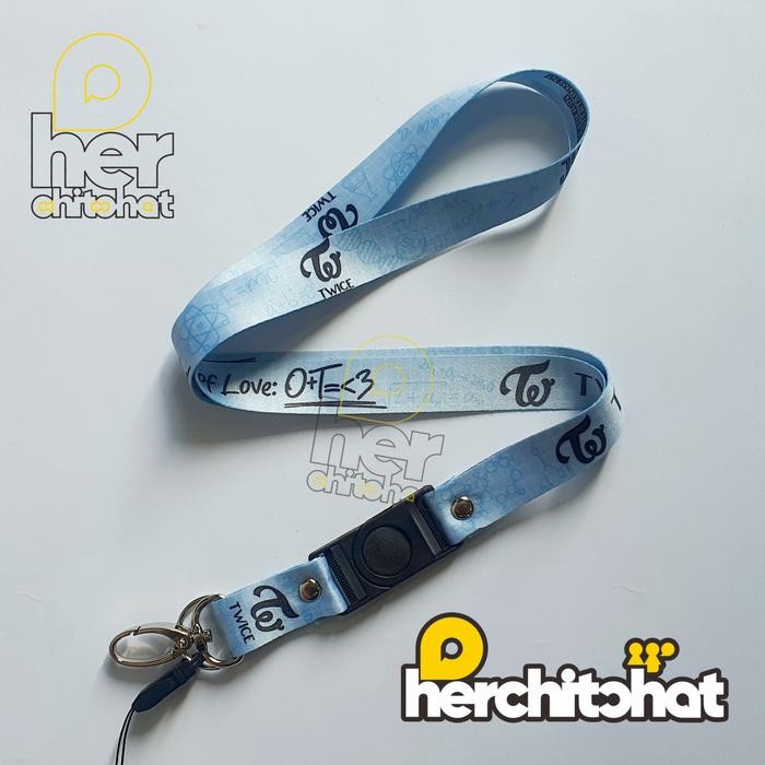 

DISKON Lanyard TWICE (Formula of Love) JYP Entertainment - Strap Tali ID Card K-Pop Un READY STOCK