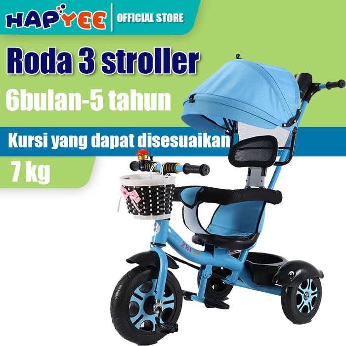 Y5Y5 Sepeda Roda Tiga Anak 1 Tahun Sepeda Roda 3 Bayi Tricycle Anak Kursi Stroller Trike