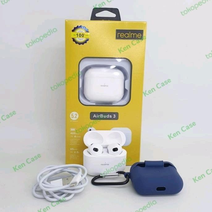 HEADSET BLUETOOTH REALME AIRBUDS ORIGINAL EARBUDS WIRELESS EARPHONE