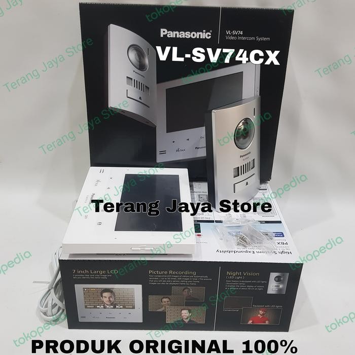 Terbagus Video Intercom System Panasonic Vl-Sv71Bx Video Door Phone Panasonic Termurah