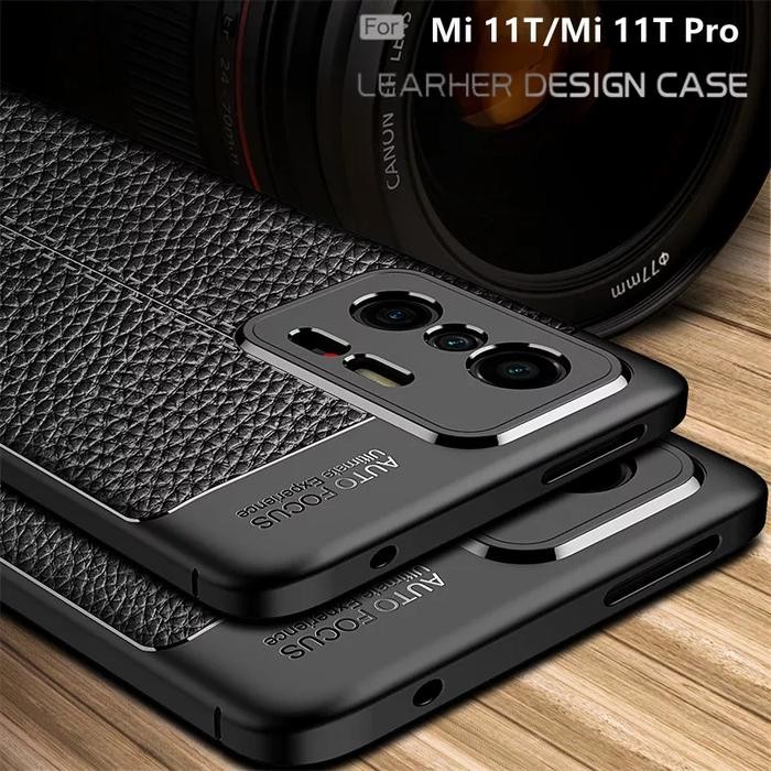 TB2D Case Sesuai Untuk Xiaomi Mi 11T / 11T Pro Softcase Autofocus Antishock Leather Pattern