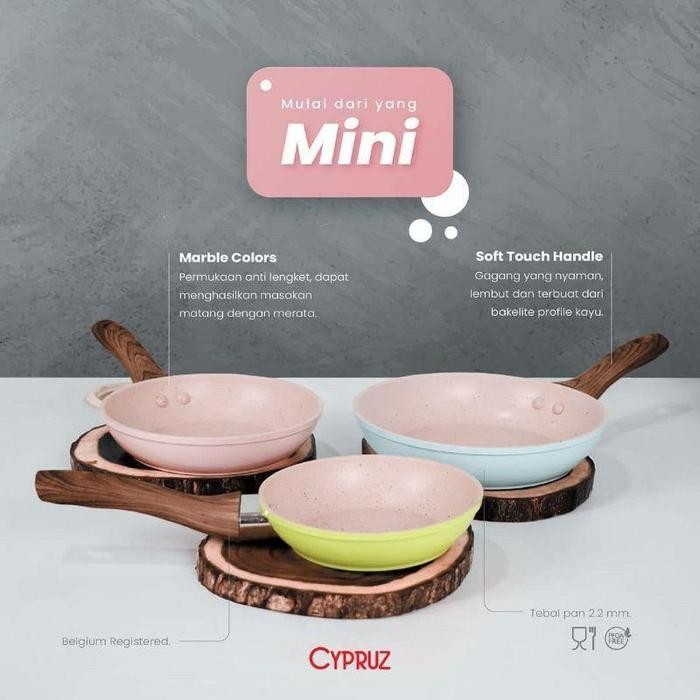 Fry Pan Marble Mini Anti Lengket Cypruz