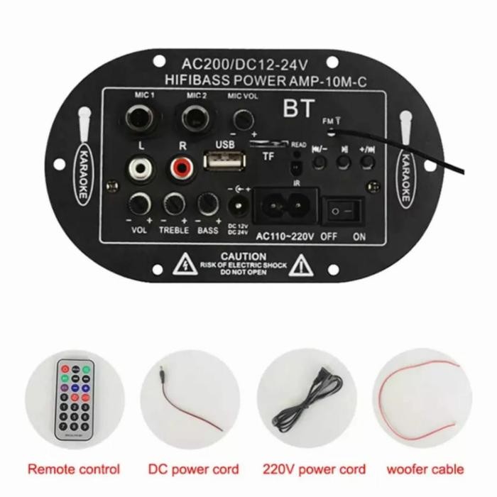 Papan Amplifier Audio Bluetooth Proyek Speaker Komponen Subwoofer 50W
