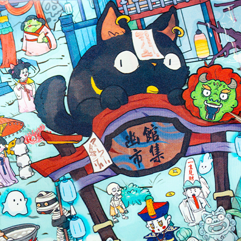 

6pcs/bag Fun World 5.0pet Stereoscopic Miniature Large Scenic Stickers Visual Counterpart