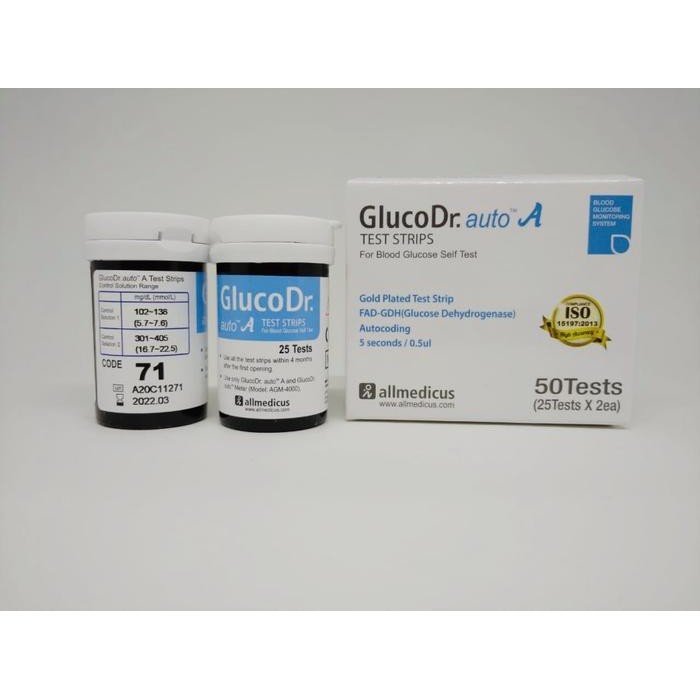Gluco Dr Auto isi 50 test strip / Strip gluco Dr auto AGM4000 Code 71