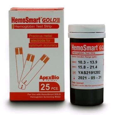 Apex Bio Hemosmart Gold Tst Strip Isi 25