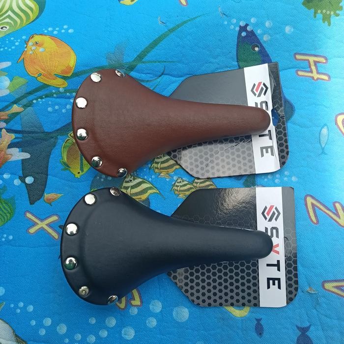 Sadel Syte Classic Vintage Kulit Fixie Mtb Seli Lipat Jok Sepeda