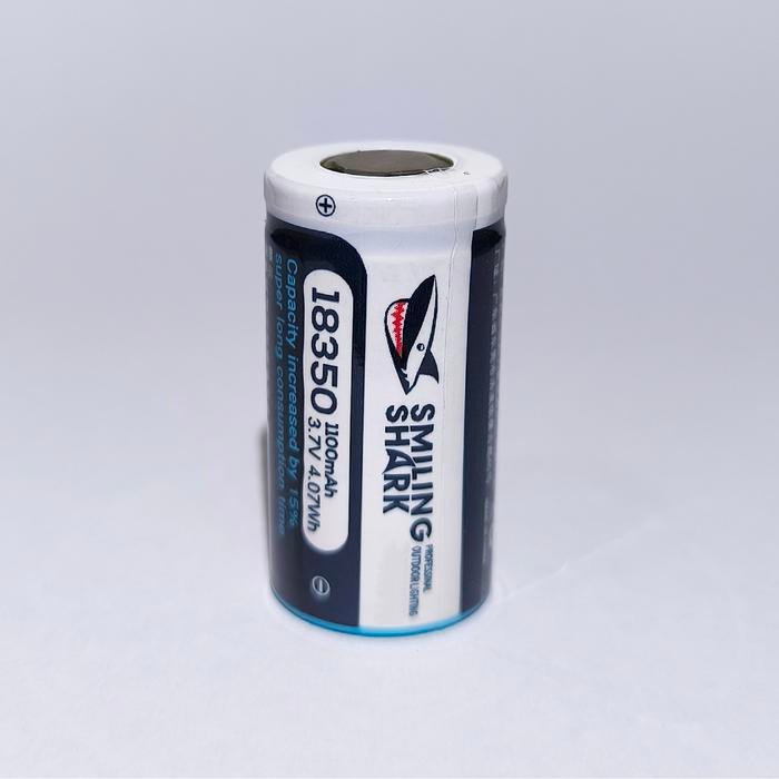 RYLU Baterai Lithium 18350 Baterai Smiling Shark 18350 Rechargeable