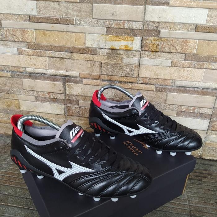 Sepatu Bola Mizuno Morelia Neo3 Black Red Fg-Sepatu Bola Mizuno-Mizuno