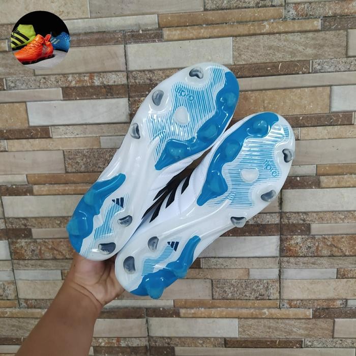 Sepatu Bola Adidas Adipure 11 Pro White Blue Fg Soccer