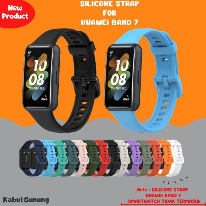 (Allthebest) Strap Silicone Tali Smartwatch Rubber for Huawei Band 7