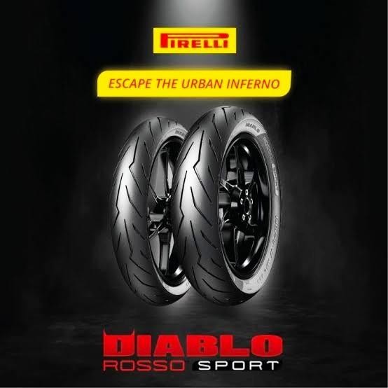 Ban Pirelli Diablo Rosso Sport ukuran 120/70 ring 17 dan150/70 ring 17