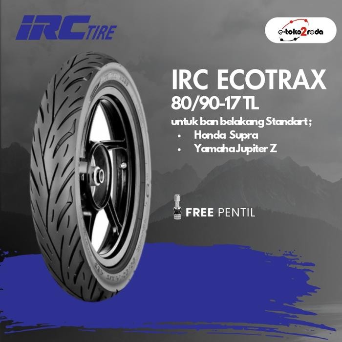 BAN IRC TUBELESS ECOTRAX 80/90 RING 17