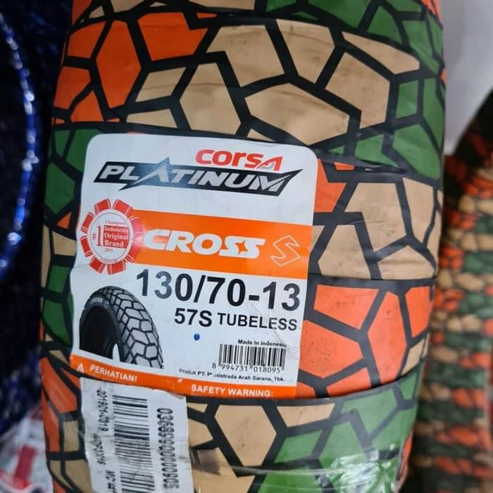 BAN LUAR CORSA S UKURAN 130/70-13 TUBELESS