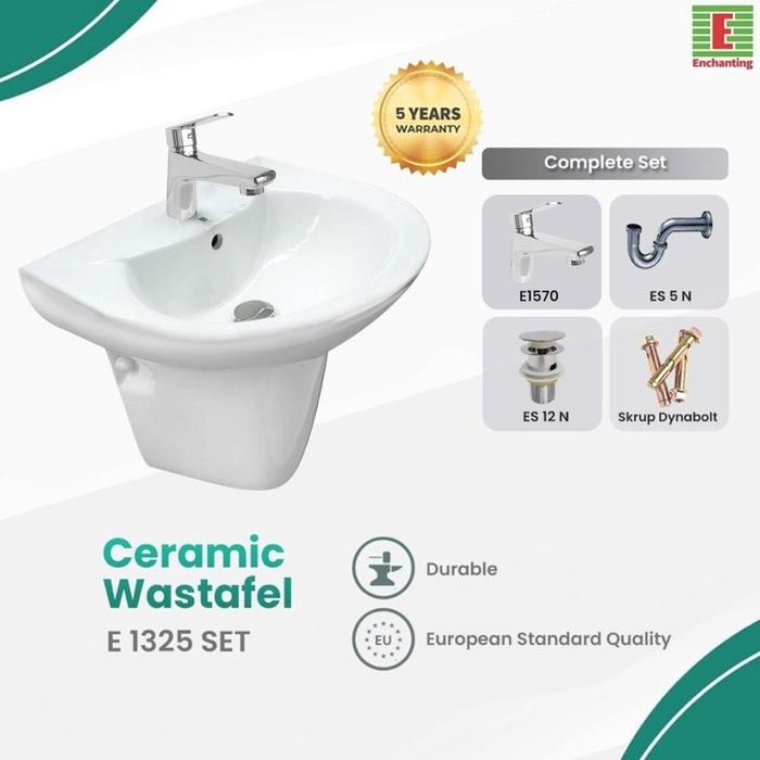 Toto - Wastafel Cuci Tangan Keramik Gantung Europe Enchanting E1325