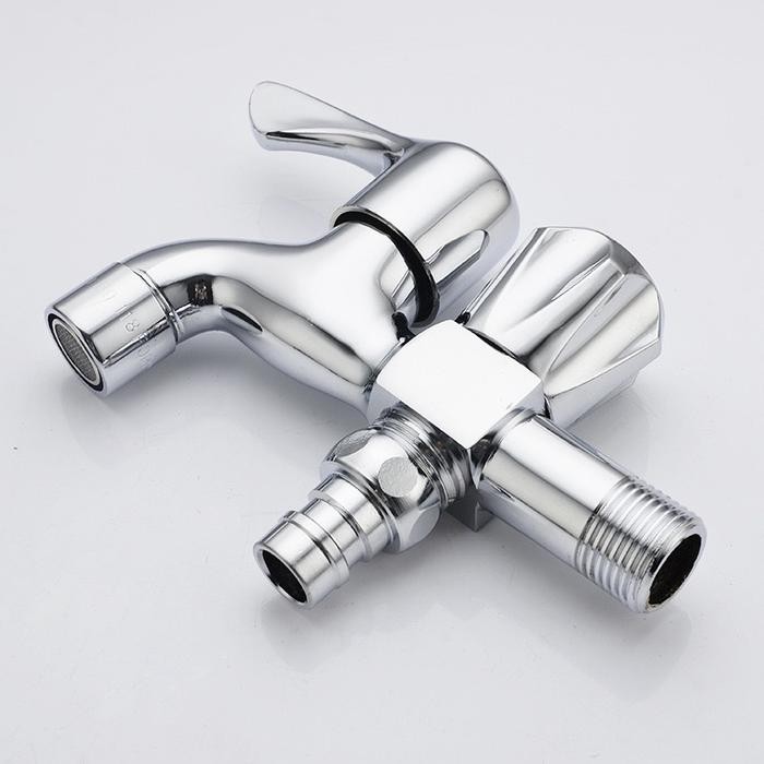 Toto - Keran Air Kran Air Mesin Cuci Wastafel Panjang Stainless Steel Tembok 2 Cabang Rumah Dapur