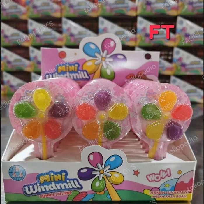 

4ZMI Permen Lunak Kincir Mini Windmill 30 Pcs
