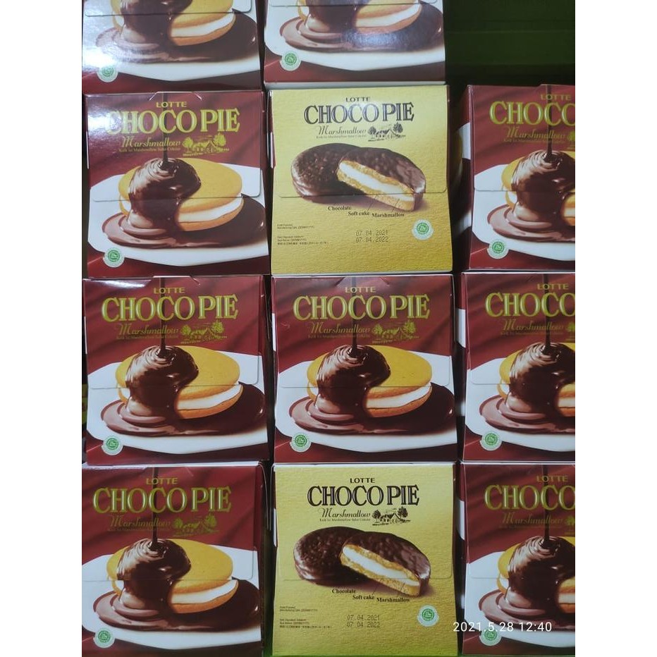 

4ZMI Lotte Chocopie Isi 12 Bungkus