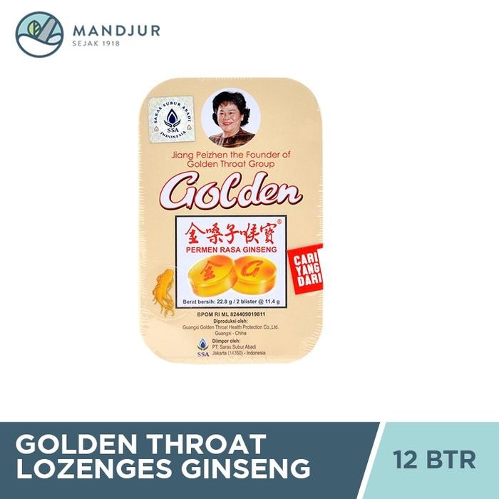 

4ZMI Golden Throat Lozenge Ginseng - Permen Pelega Tenggorokan