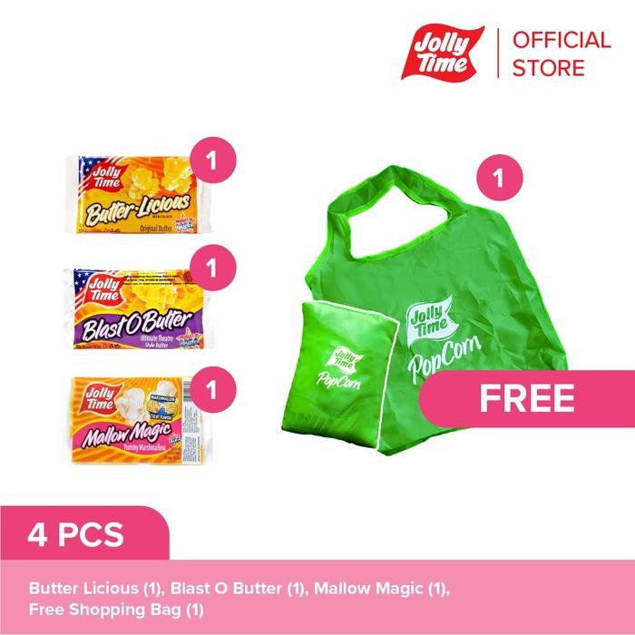 

4ZMI Jolly Time Microwave Popcorn - Paket Licious Butter Mallow