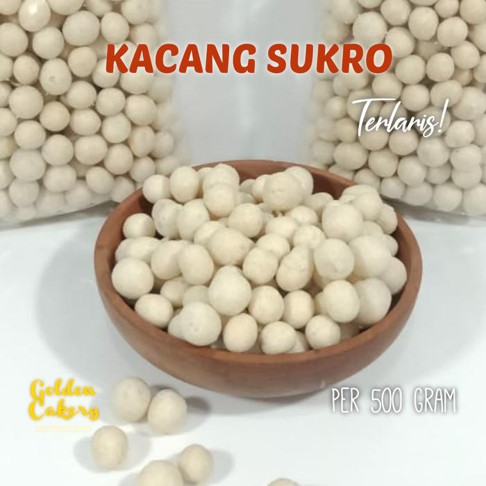 

4ZMI Kacang Sukro Putih Renyah Gurih Terlaris Termurah 500 Gram