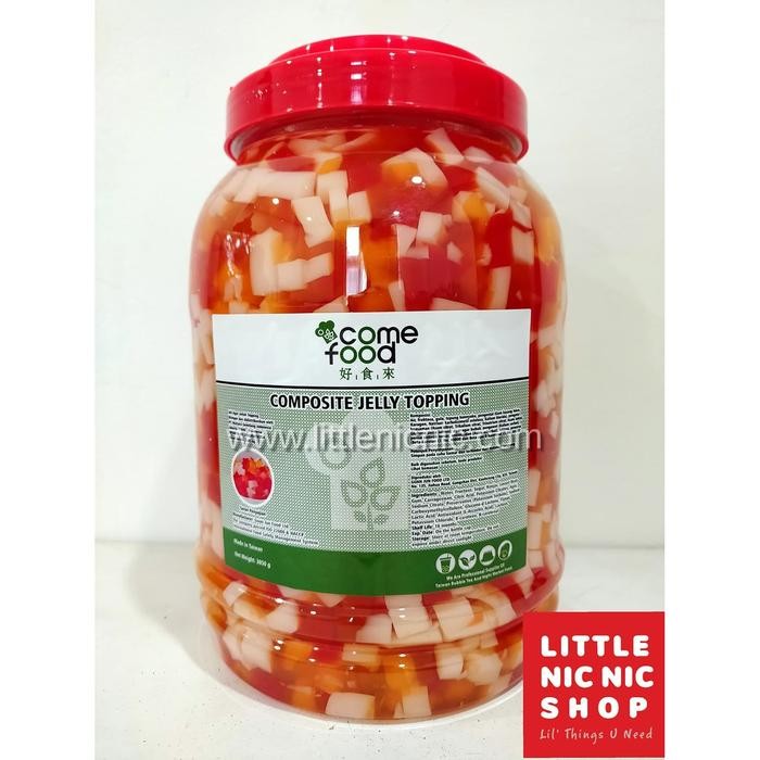 

4ZMI Rainbow Jelly 3.8 Kg Composite Jelly Topping Come Food Import Taiwan