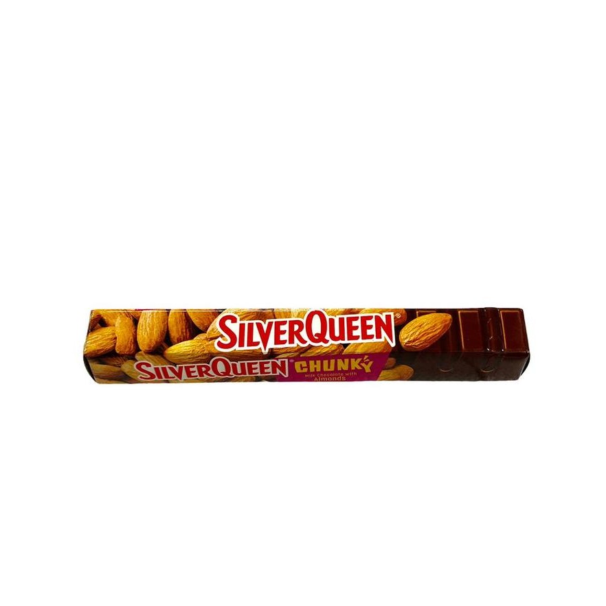 4ZMI Silver Queen Chunky Chocolate Bar Almond [95 Gr]