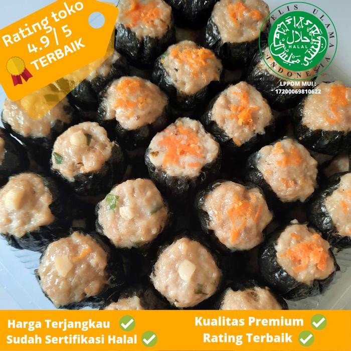 

4ZMI Dimsum Nori Frozen Premium Isi 50 Pcs + Saus Delmonte / Black Dimsum