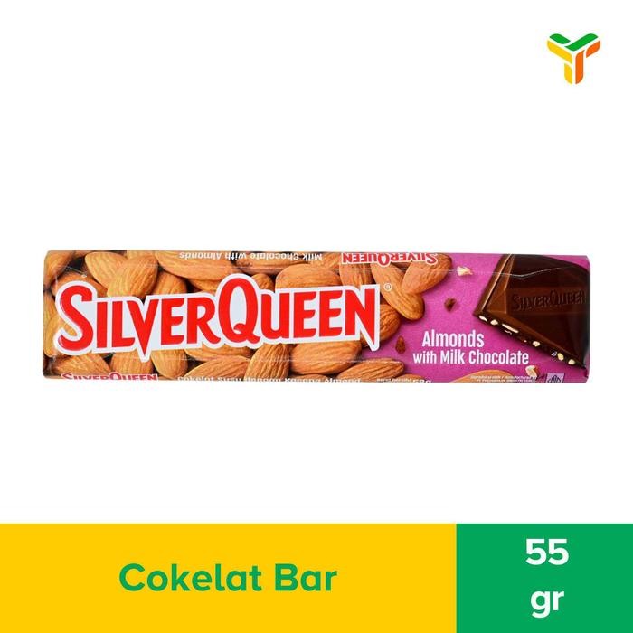 

4ZMI Silver Queen Cokelat Almond Isi 62 Gram