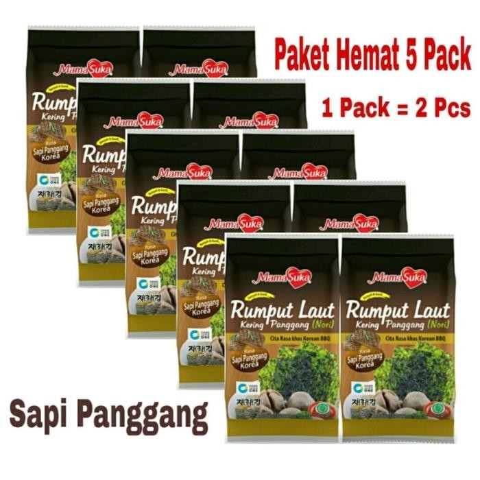 

4ZMI Paket Hemat 5 Pack Rumput Laut Mamasuka All Variant