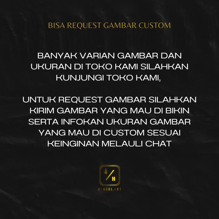 Lukisan Kaligrafi Terlaris Aesthetic Plus Frame Dinding Foto