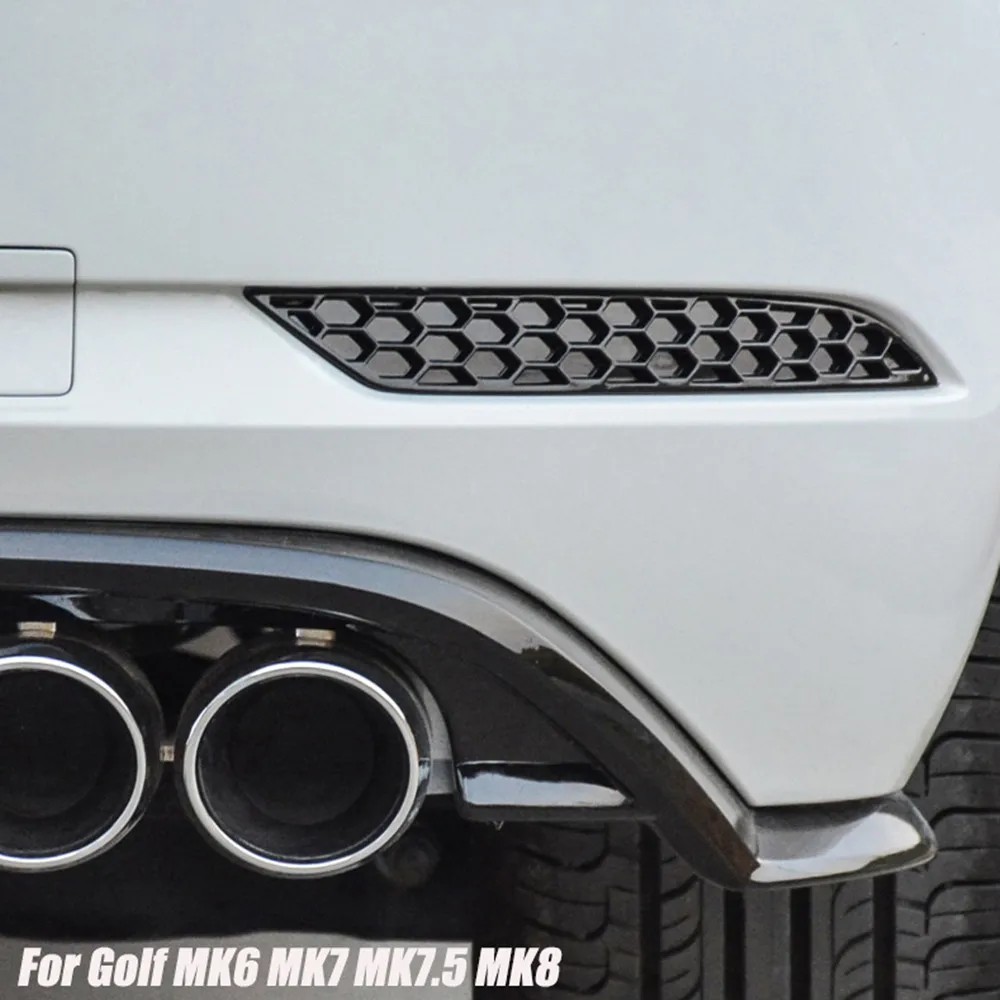IMPORT 2PCS REAR BUMPER REFLECTOR DELETE COVER FOR VOLKSWAGEN VW GOLF MK8 MK7.5 MK7 MK6 TSI TDI GTI