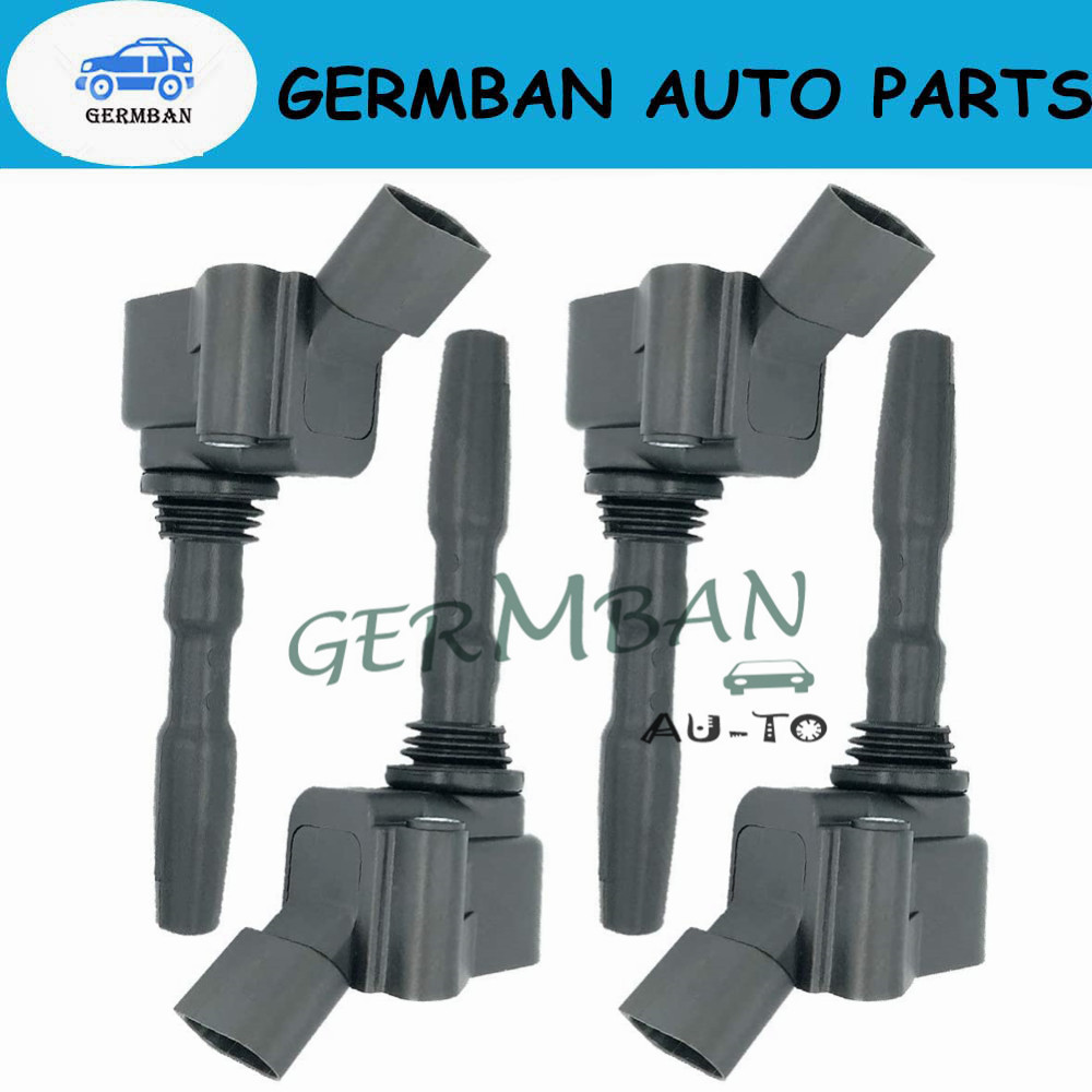 4 × Ignition Coil 04E905110 04C905110A,04C905110B For Audi A3 L4 1.4L