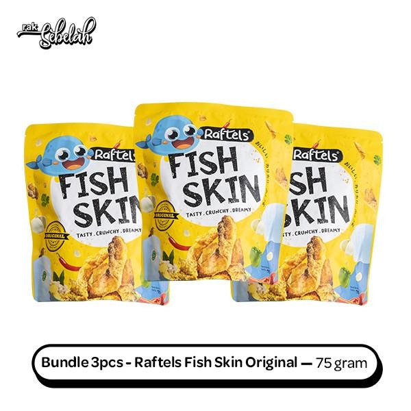 

IOI2 Bundle 3Pcs - Raftels Fish Skin Snack Kulit Ikan Original Spicy 75Gr