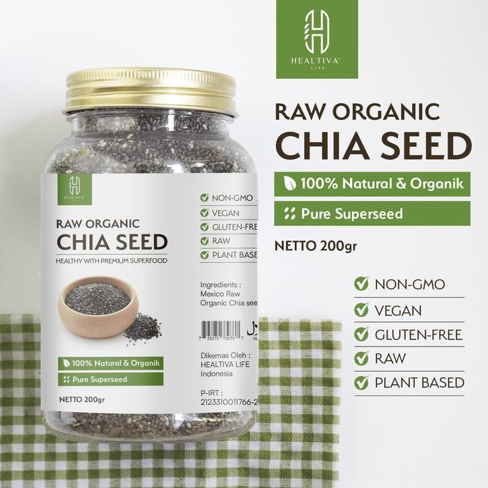 

IOI2 Healtiva Chia Seed Organik Biji Chia Mexico Bumbu Superfood Chiaseed Chiaseed Original