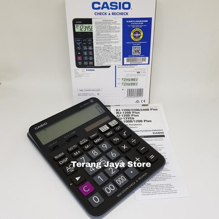 

KALKULATOR CASIO DJ-120D PLUS KALKULATOR 12 DIGIT CASIO DJ-120 D PLUS