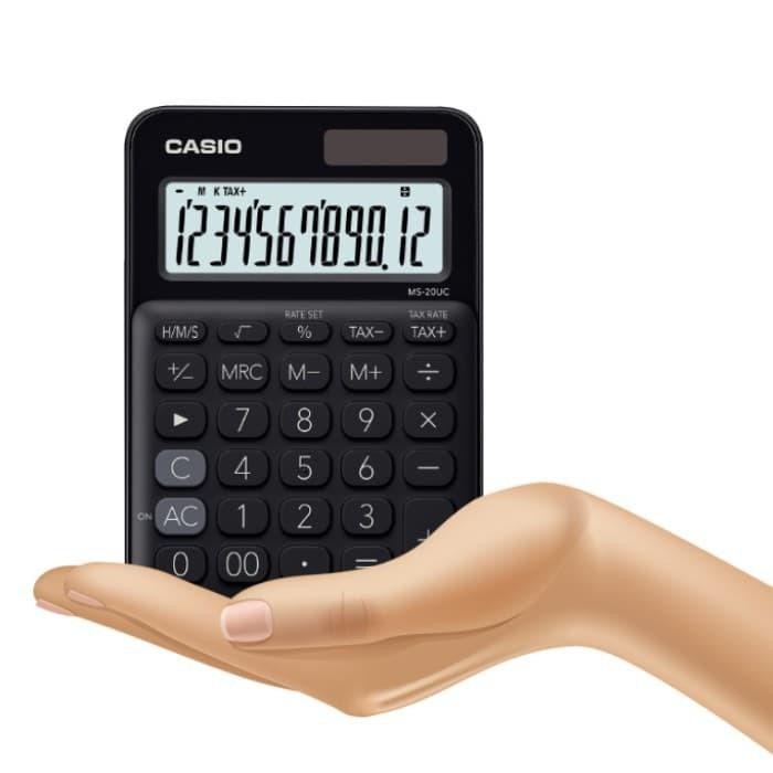 

CALCULATOR CASIO MS-20UC-BLACK ORIGINAL